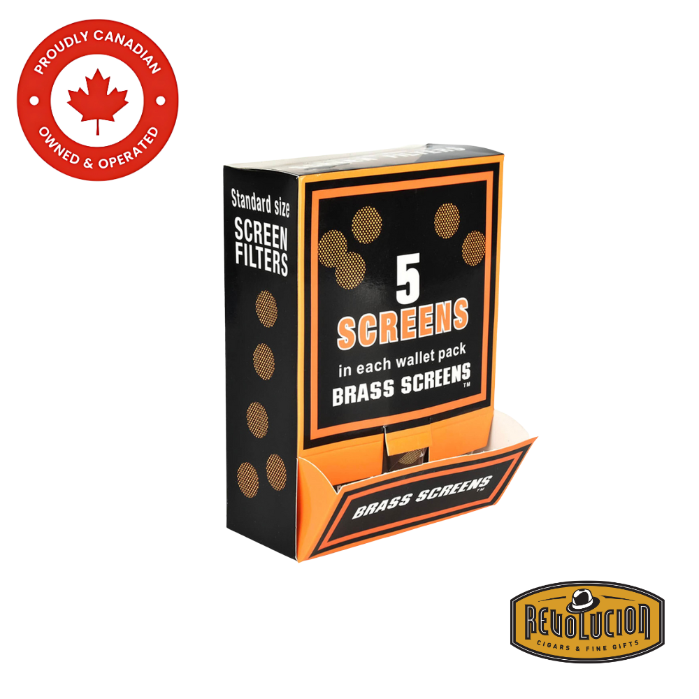 Brigham Brass Pipe Screen Filters in their original packaging box.