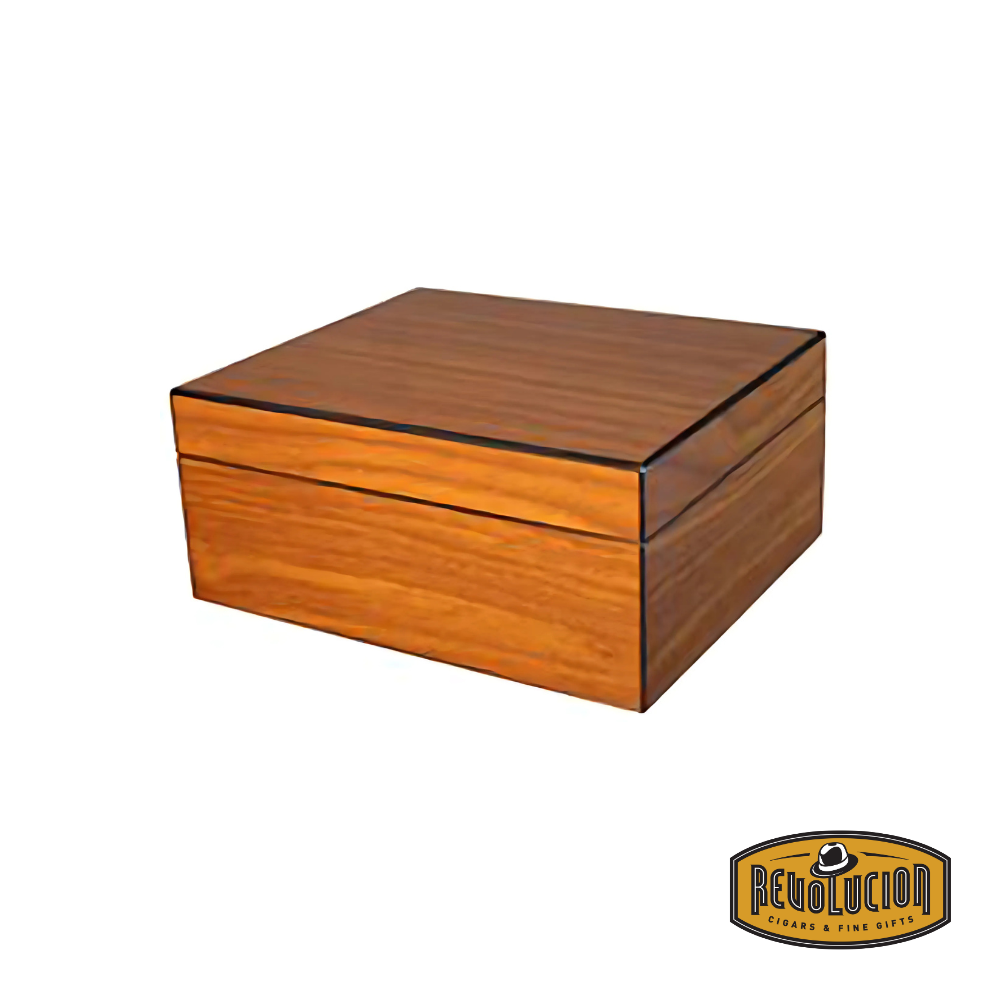 Brigham Celestial Matte Finish Cigar Humidor - 50 Count in a rich mahogany finish, crafted for cigar aficionados who value both style and functionality.