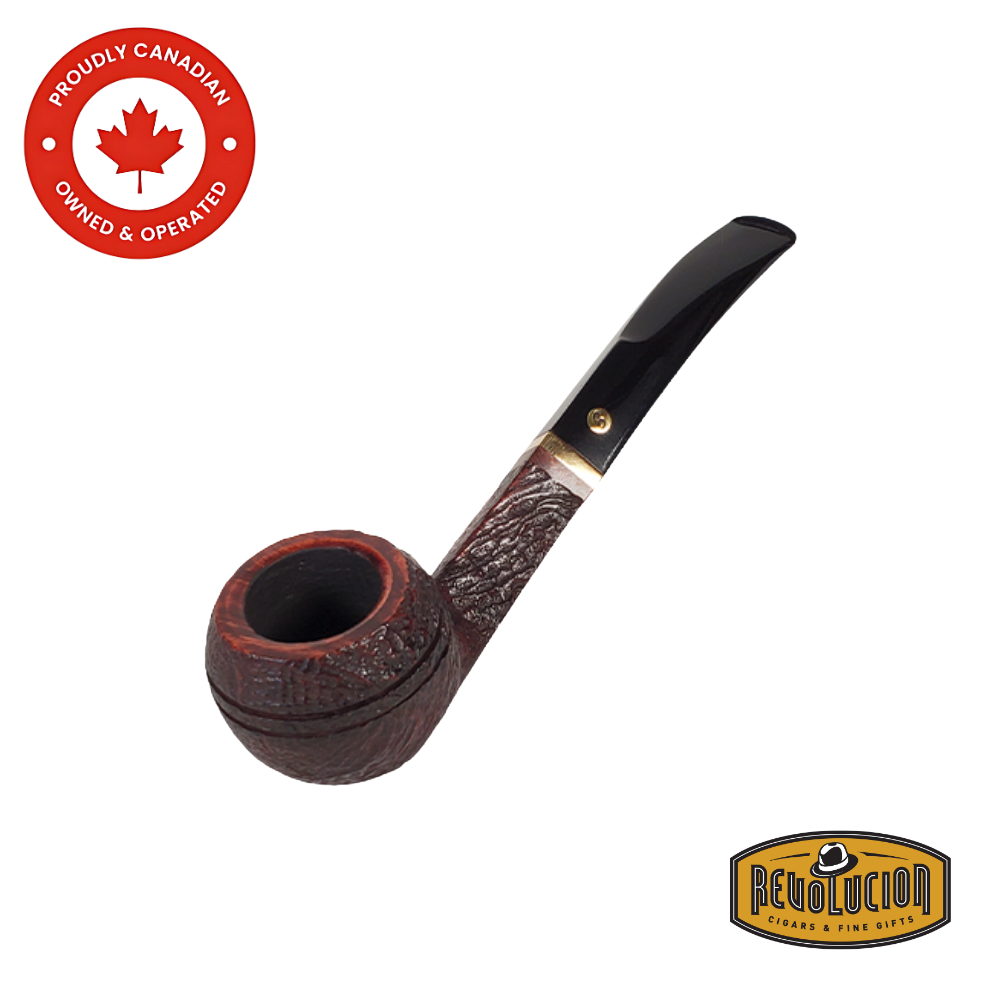 Front view of the Brigham Tundra #29 Smoking Pipe, showcasing its smooth finish and curved shape.