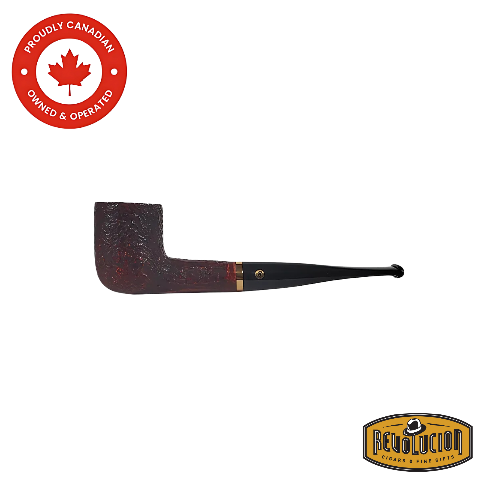 Side profile of the Brigham Tundra #03 pipe highlighting its streamlined design and polished finish.