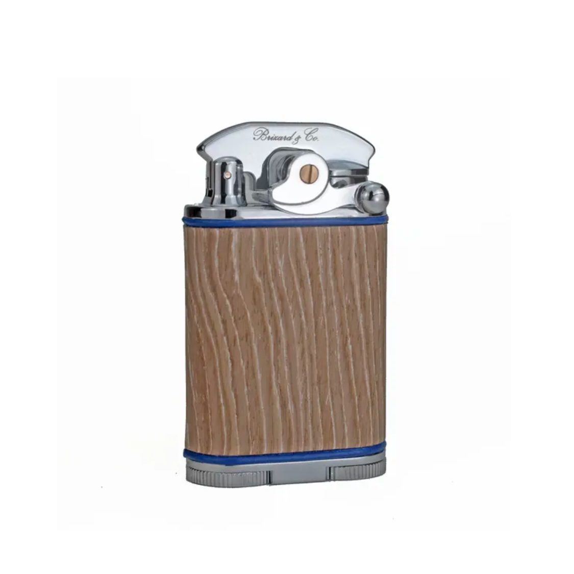 Brizard &amp; Co Gatsby Table Lighter - Bleached Oak &amp; Royal Blue