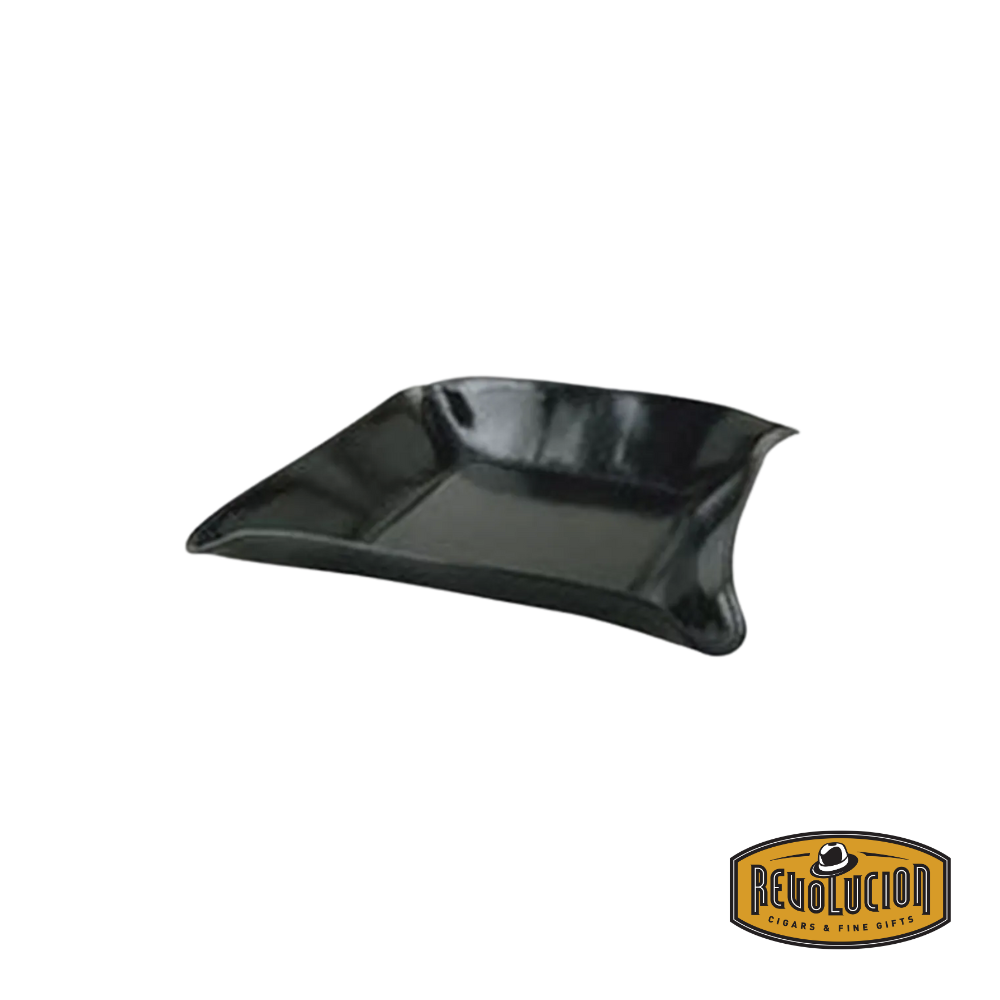 Brizard & Co Valet Leather Tray in Dakota Black & Black, crafted with smooth black leather for a sleek and timeless look.