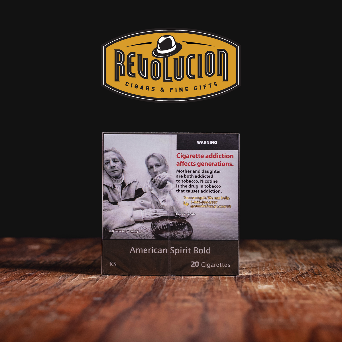 American Spirit Brown Non-Filter Kings Box Cigarettes 20 Ct., 10 Pk