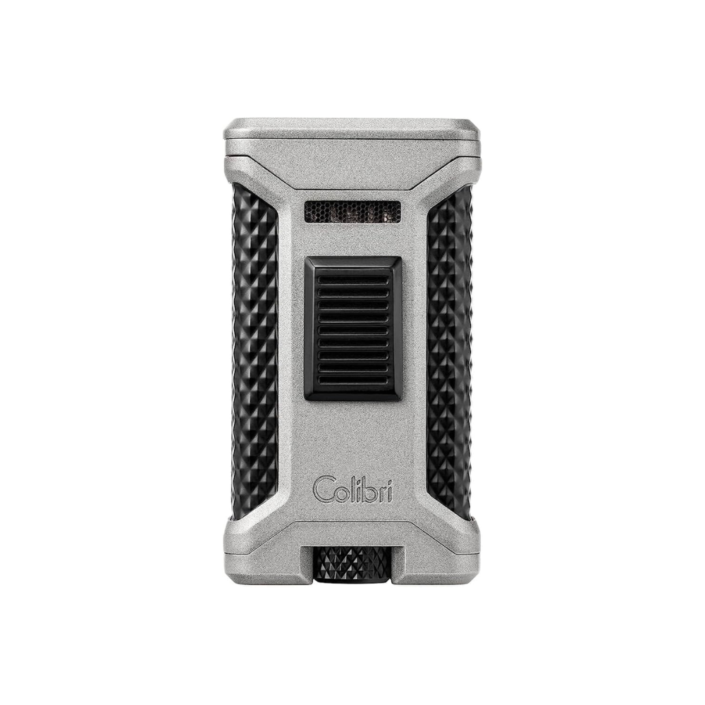 Colibri Ascari Triple Flame Lighter - Charcoal &amp; Black