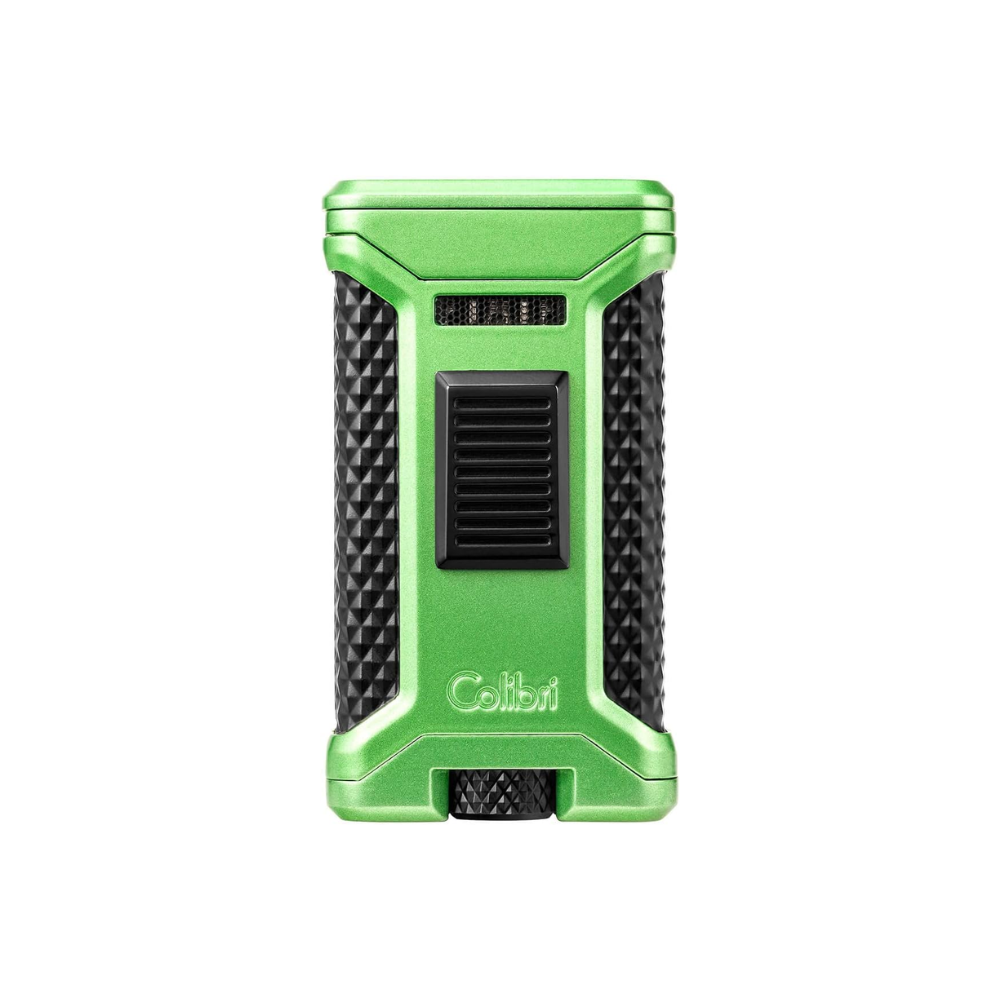 Colibri Ascari Triple Flame Lighter - Green &amp; Black