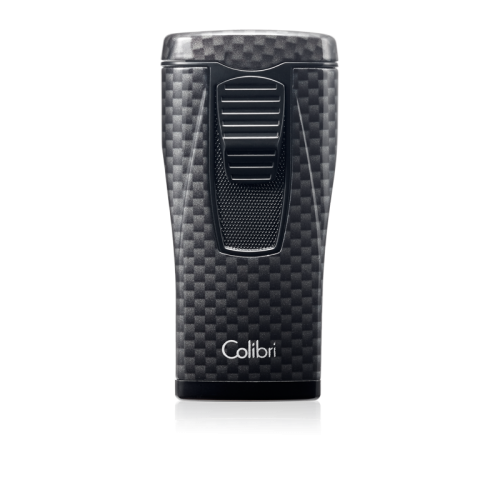 Colibri Monaco Triple Jet Cigar Lighter - Black Carbon Fiber