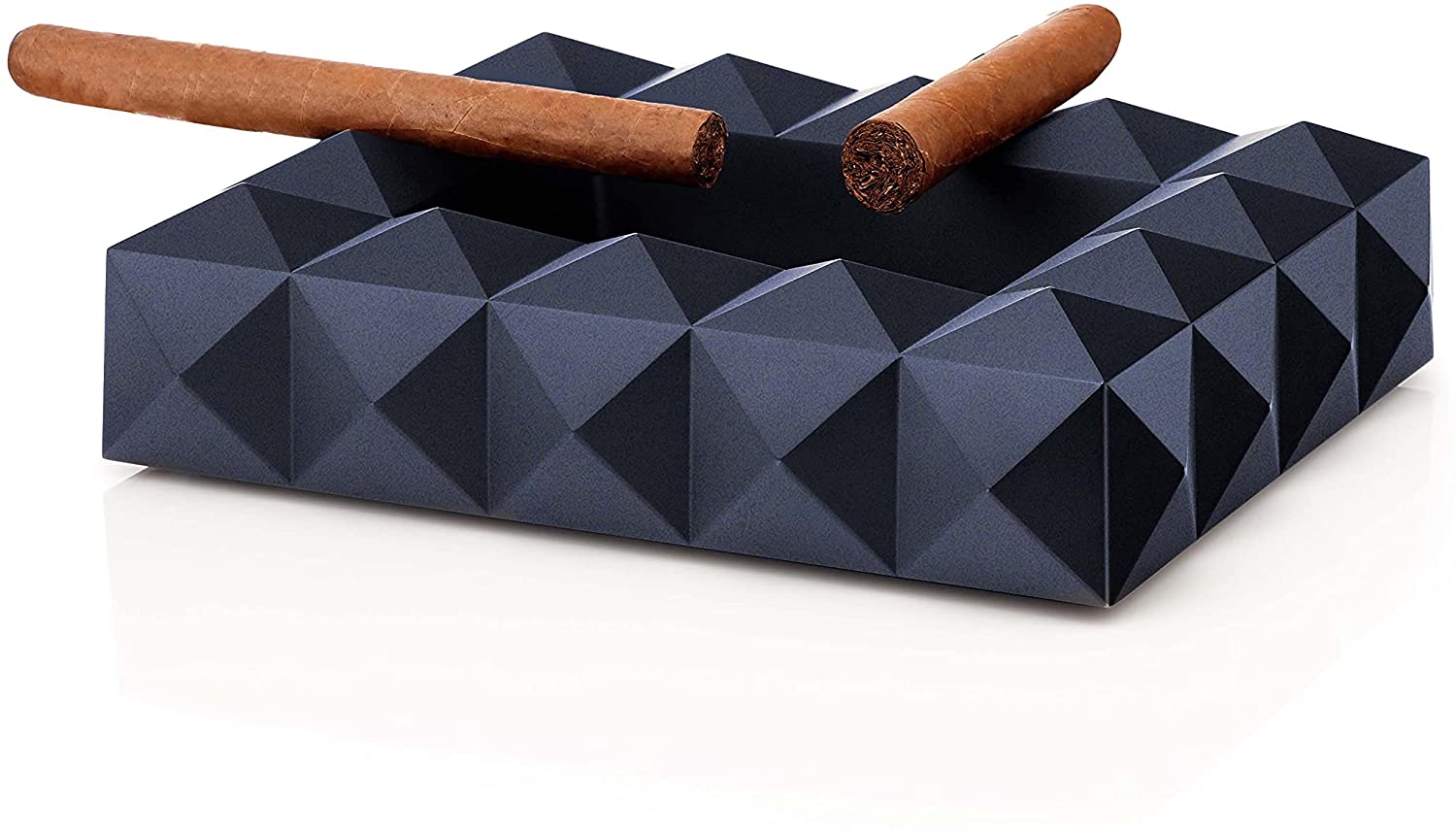 Colibri Quasar Single Metal Alloy 6 Cigar Ashtray - Blue