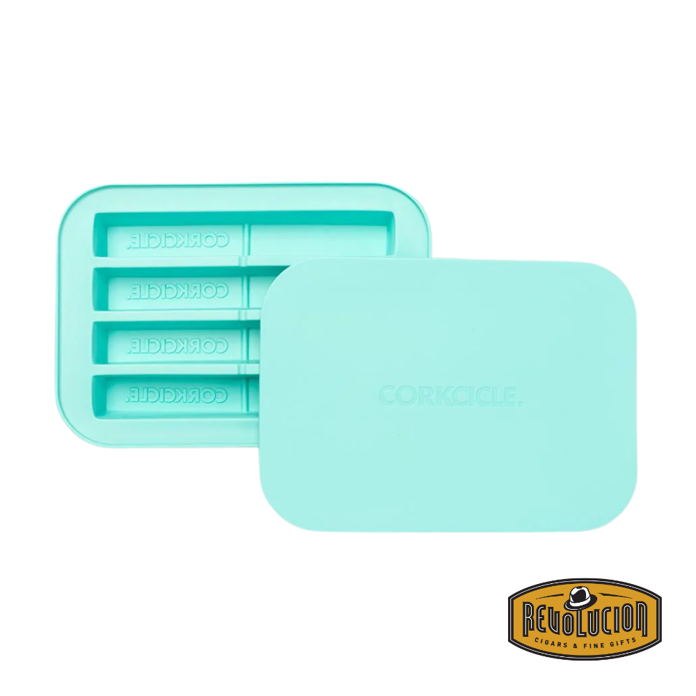 A Corkcicle Ice Stick tray, showcasing its sleek design for creating elongated ice sticks that fit seamlessly into bottles and tumblers.