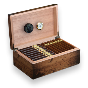 Craftsman's Bench Rustic 90-Cigar Humidor - Classic Series