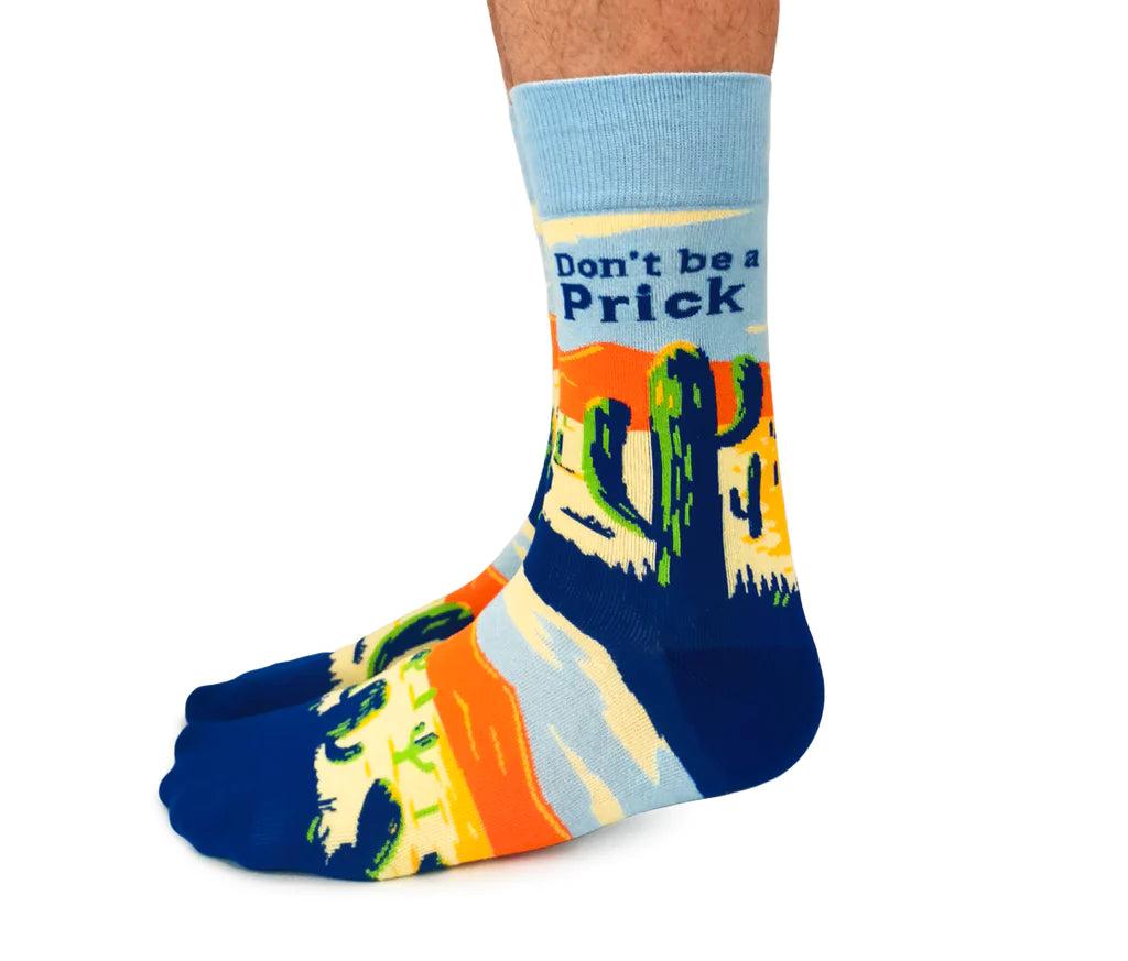 Uptown Calf Length Cotton Unisex Socks - Prickly