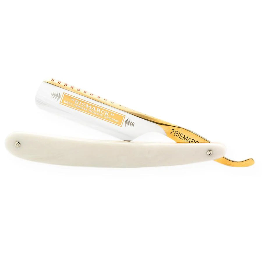 Dovo Bizmark Straight Razor Peal Acrylic Handle 6/8"