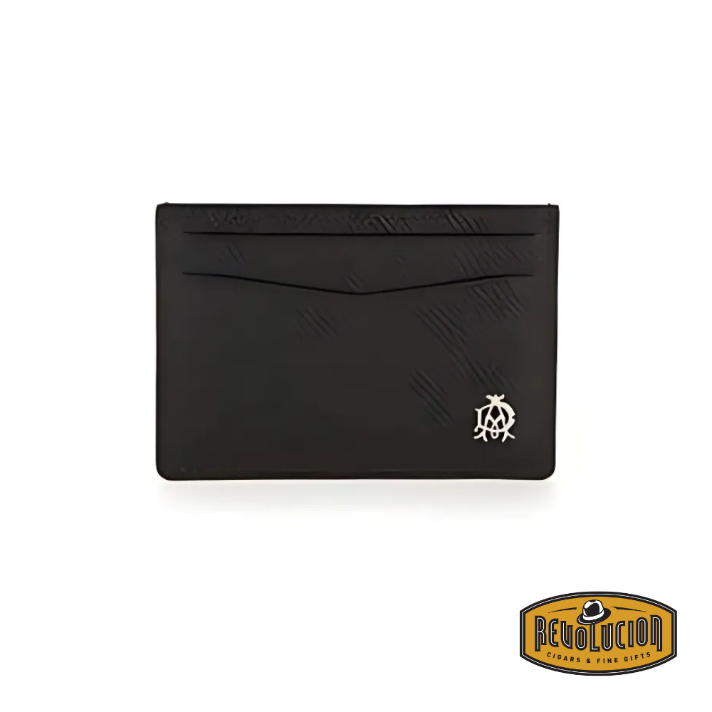 Front view of the Dunhill Bourdon Card Case, featuring a sleek leather design with a minimalist aesthetic and refined craftsmanship.