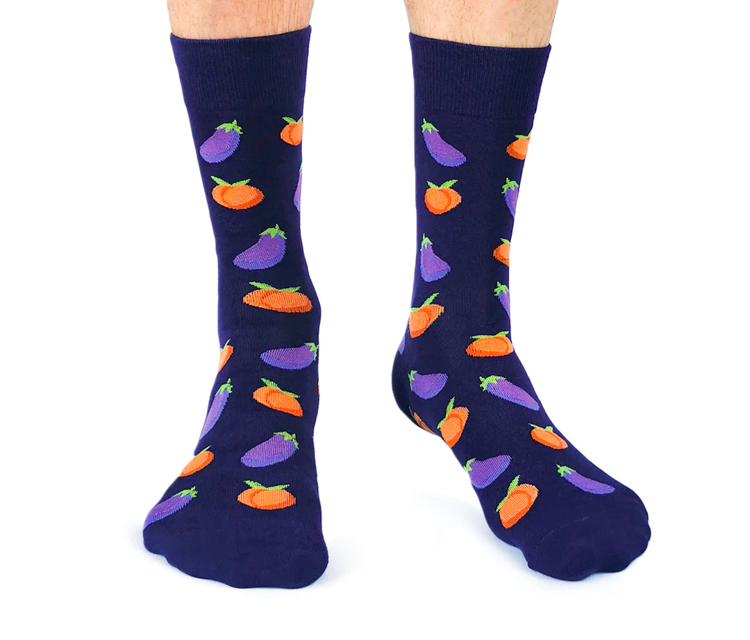 Uptown Calf Length Cotton Unisex Socks - Just Peachy