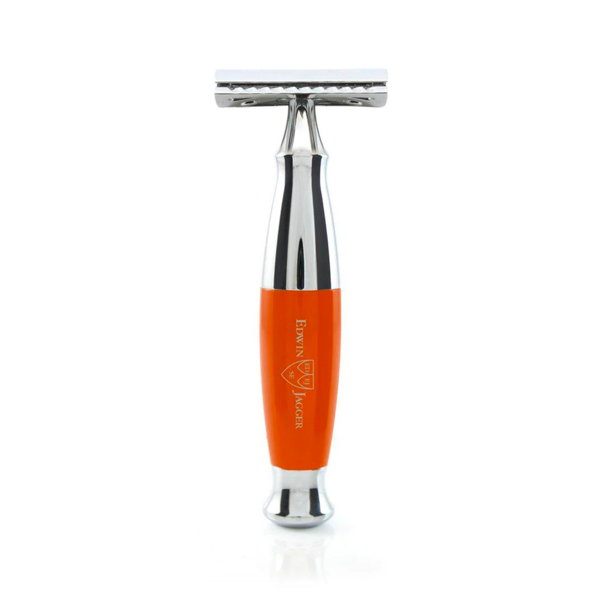 Edwin Jagger - Diffusion 36 Range - Orange &amp; Chrome Double Edge Safety Razor. Shaving and grooming, Revolucion Lifestyles, mens gifts and lifestyle store in Vancouver.