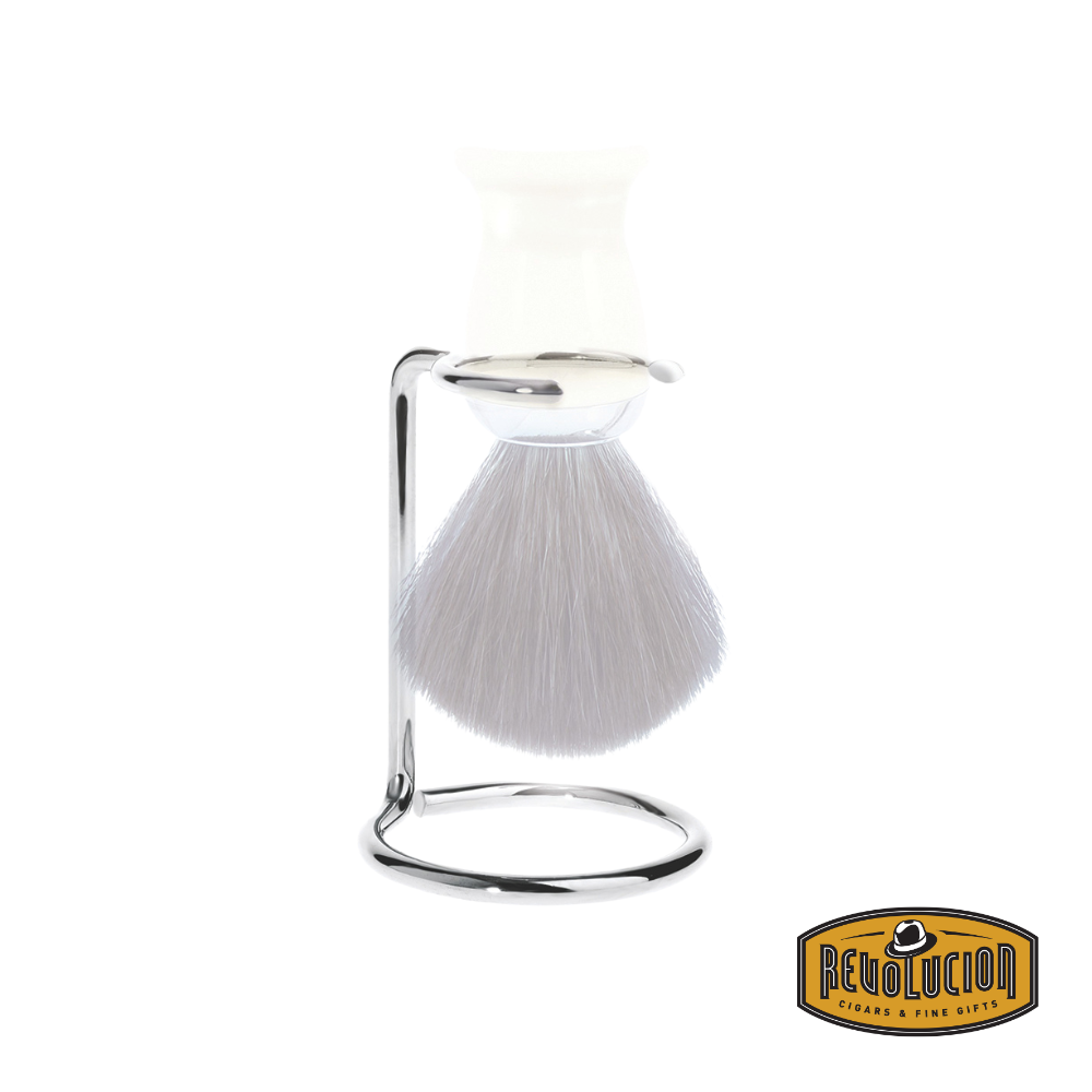 Edwin Jagger Chrome Plated Large Shaving Brush Stand – a wide and sturdy grooming stand crafted to hold larger shaving brushes securely and stylishly.