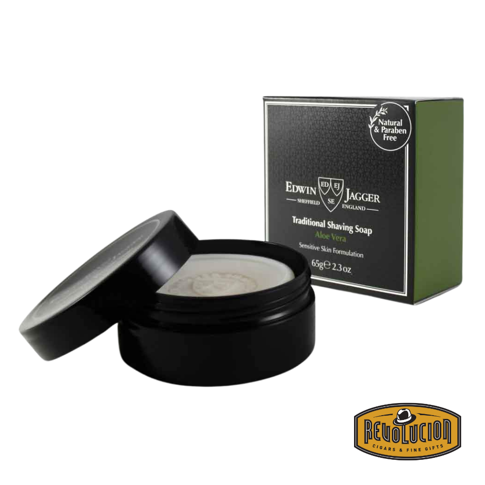 Edwin Jagger Shaving Soap Sandalwood Refill – Classic round refill with elegant packaging, offering a rich lather and warm, woody sandalwood fragrance.