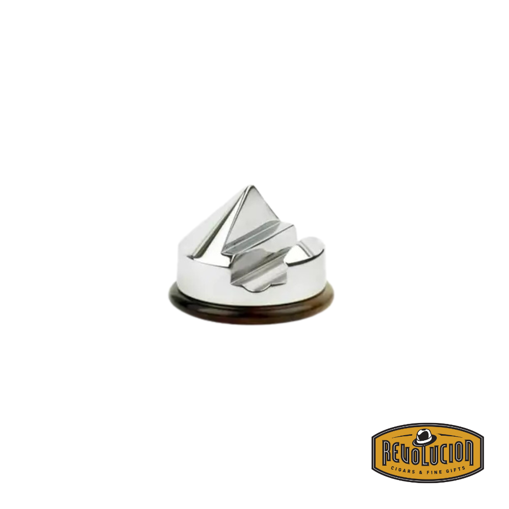 Edwin Jagger traditional cone-shaped razor stand in imitation horn finish, showcasing its elegant and sturdy design.
