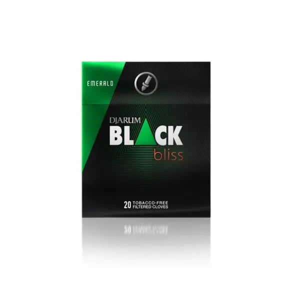 Djarum Black Bliss Emerald Tobacco &amp; Nicotine Free Herbal Clove Cigarettes - Pack 20