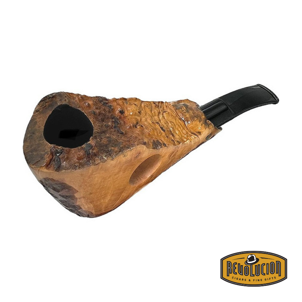 German Briar Freehand Smoking Pipe top view, highlighting the bowl's depth and craftsmanship.