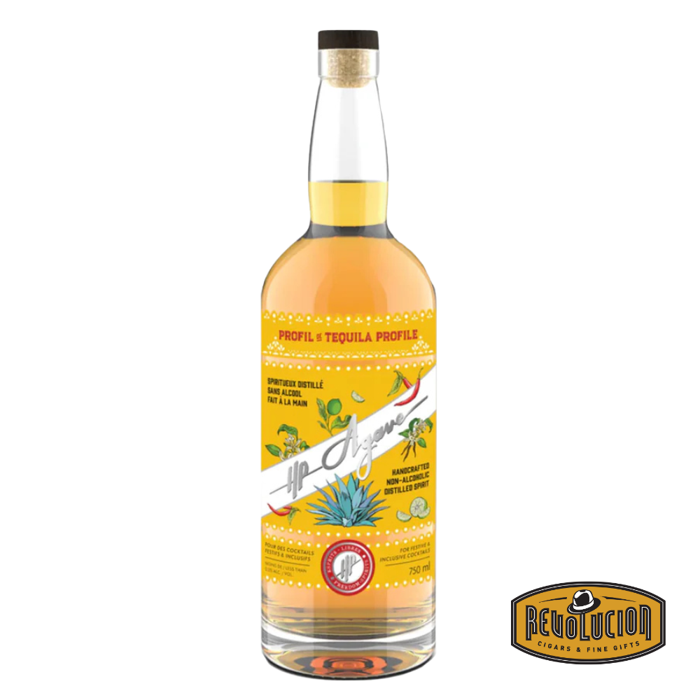 HP Agave Tequila 750 mL non-alcoholic spirit bottle showcasing a sleek design and agave-inspired label.