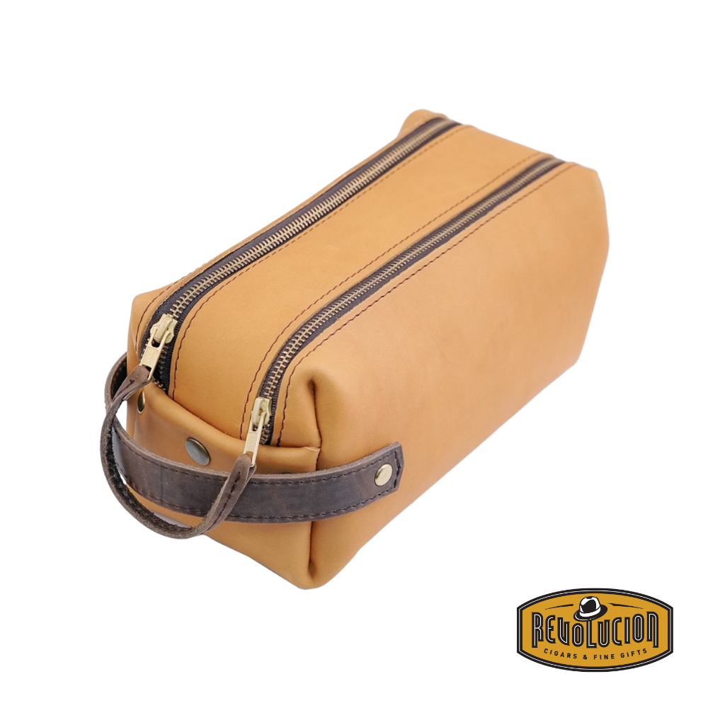 Front view of the High Line Max Leather Bag in Buckskin.