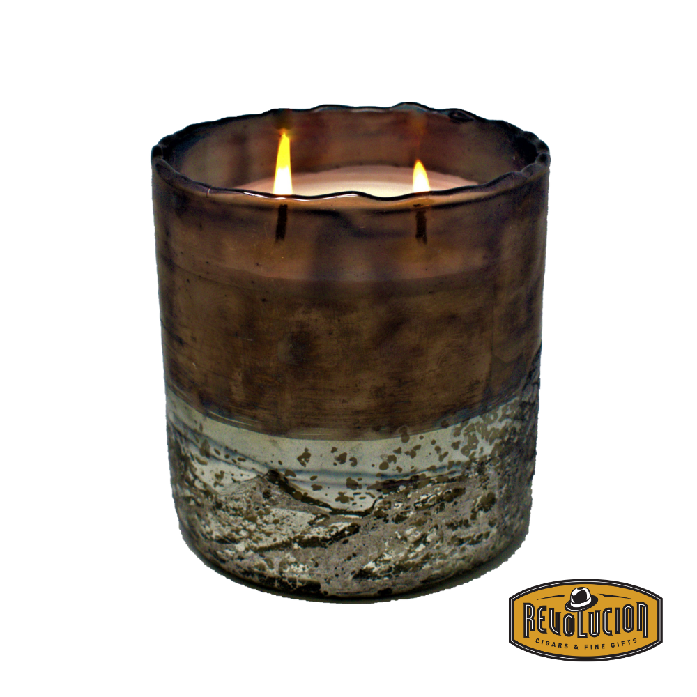 Himalayan Handmade Candles - Horizon Midnight in Tobacco Bark scent, a 22 OZ candle in a beautifully crafted vessel.