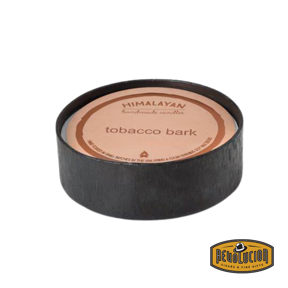 Himalayan Handmade Candles - Forged Bowl in Tobacco Bark scent, featuring a hand-forged metal bowl with a rustic finish.