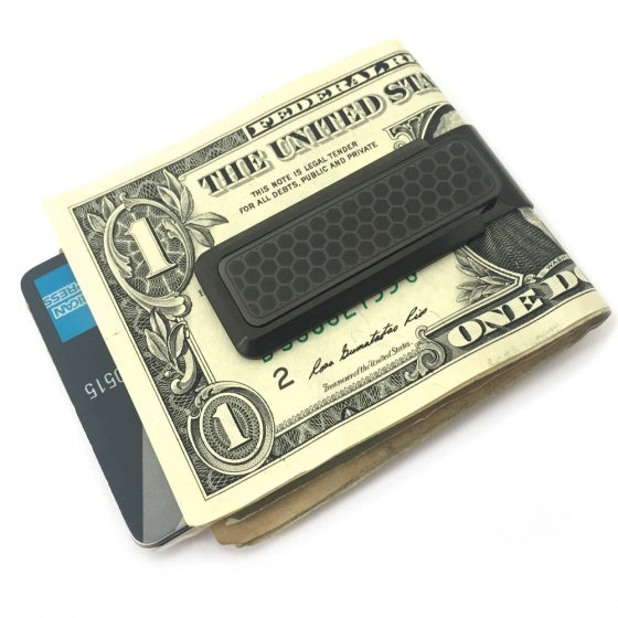 M-clip Stainless Steel Money Clip Blackout Honeycomb