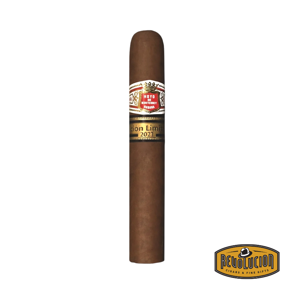 Hoyo de Monterrey Monterreyes No. 4 Cuban cigar in Toro size, part of a Limited Edition release, featuring a dark wrapper and dual bands with a mild strength profile.