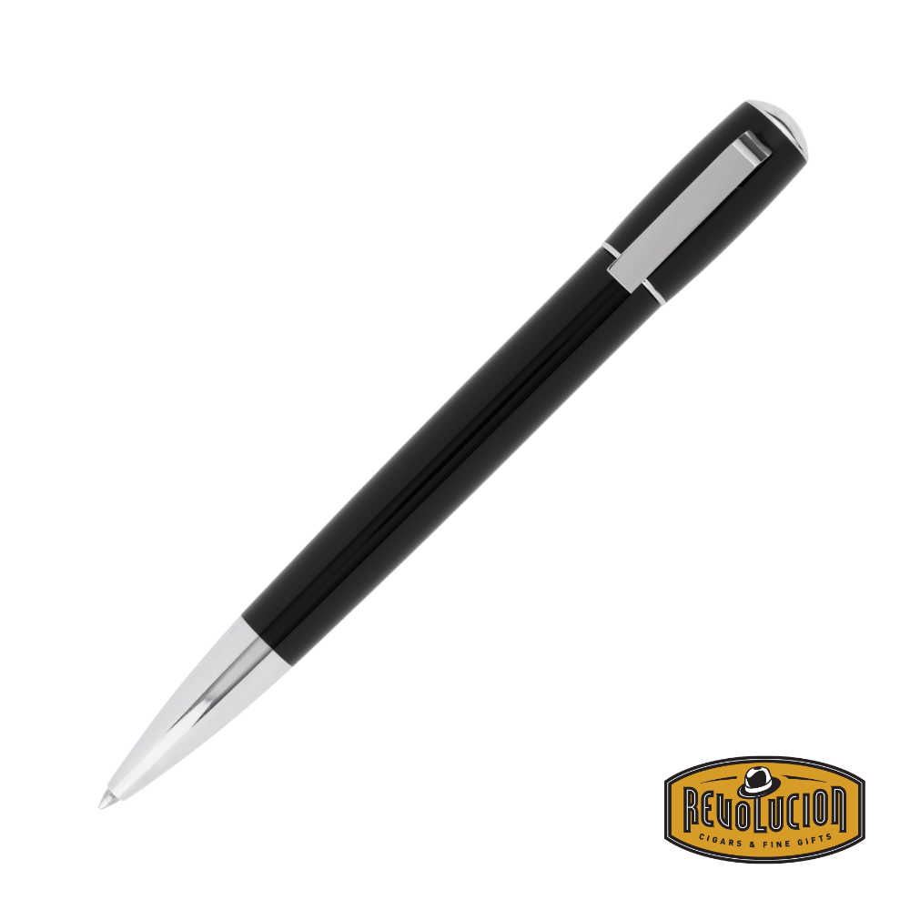 Hugo Boss Ace Ballpoint Pen in black, featuring a sleek, modern design with a smooth writing experience.