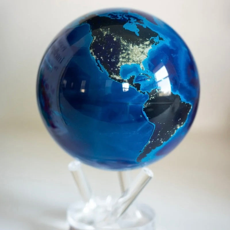 Mova Earth At Night Globe with Acrylic Base 4.5"