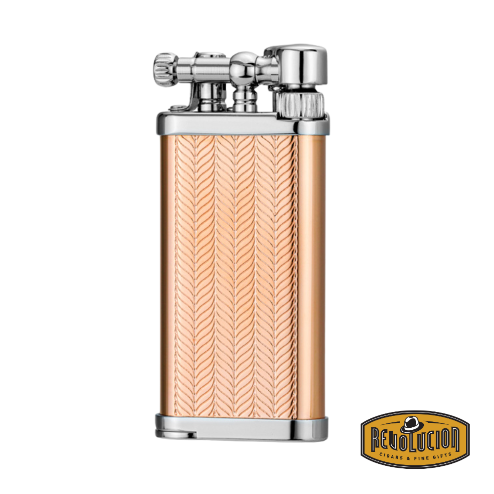IM Corona Old Boy 3700PG Pipe Lighter, front view showing a polished gunmetal finish with refined detailing and classic flint ignition design.