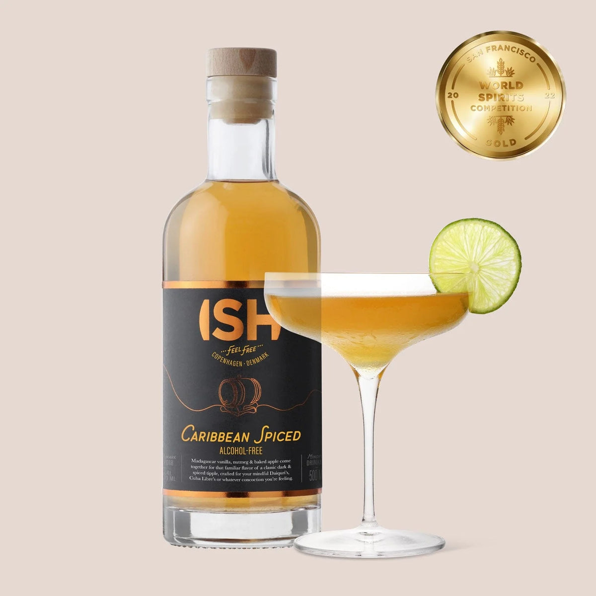 ISH Caribbean Spiced Alcohol-Free Rum 500 ml.