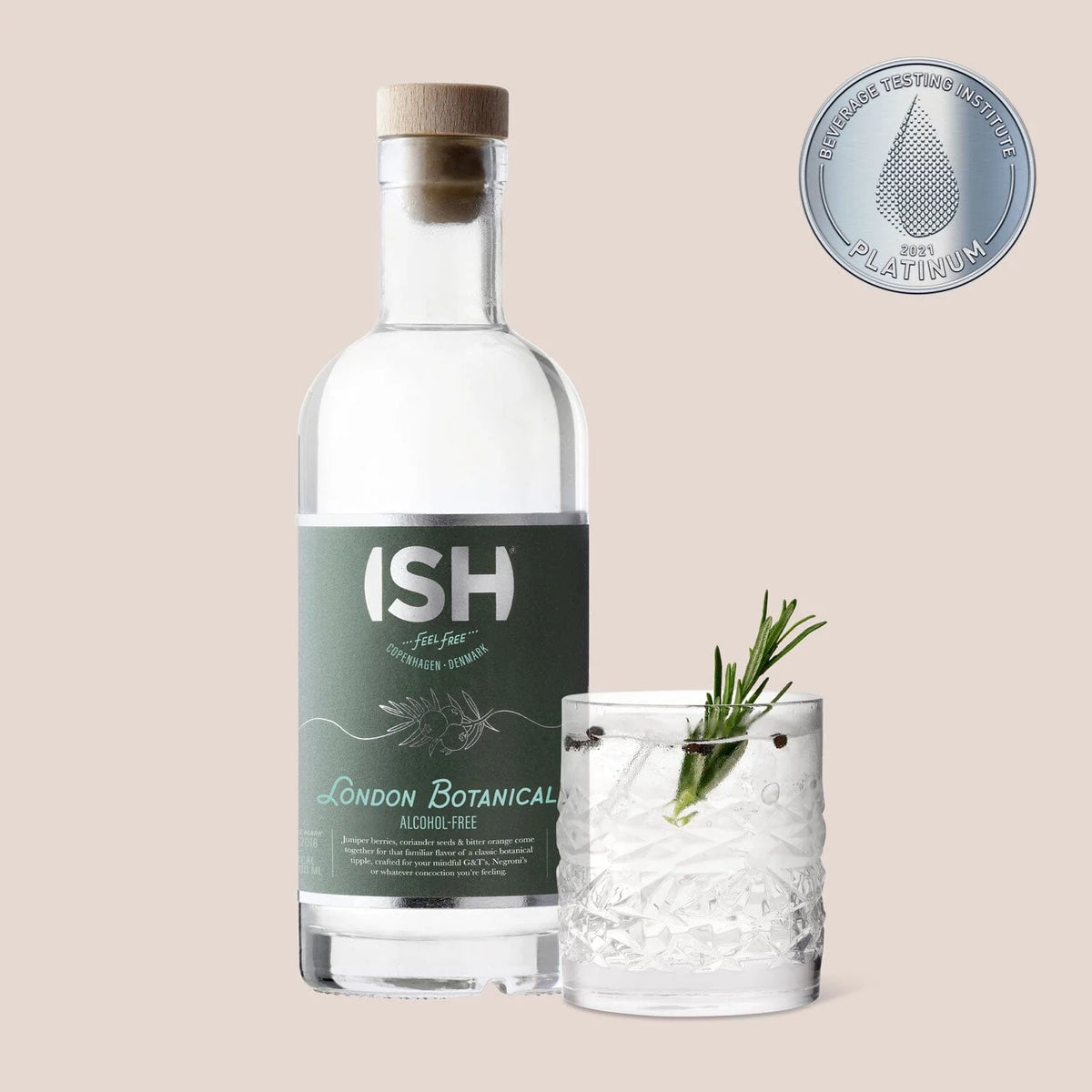 ISH London Botanical Alcohol-Free Gin 500 ml.