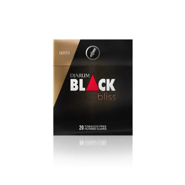 Djarum Black Bliss Ivory Tobacco &amp; Nicotine Free Herbal Clove Cigarettes - Pack 20