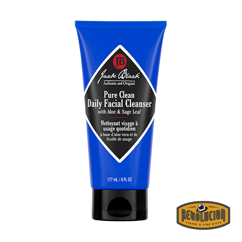 Jack Black Pure Clean Daily Facial Cleanser 6oz bottle – standard size, perfect for regular use at home.