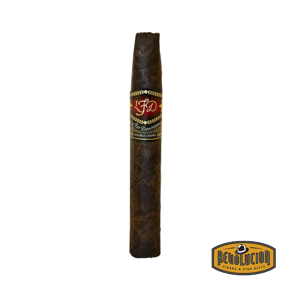 La Flor Dominicana Double Ligero Chisel Maduro – full strength Dominican cigars with a unique chisel shape and rich maduro wrapper.