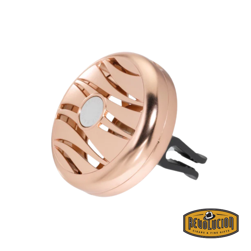 Lampe Berger Car Diffuser Clip Satin Rose – side angle highlighting its sleek and modern shape.