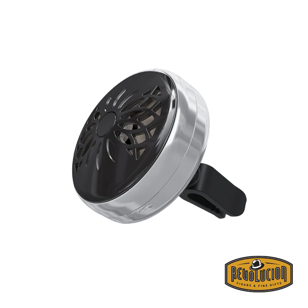 Lampe Berger Car Diffuser Flower Technical – side view highlighting the detailed craftsmanship and sleek design.