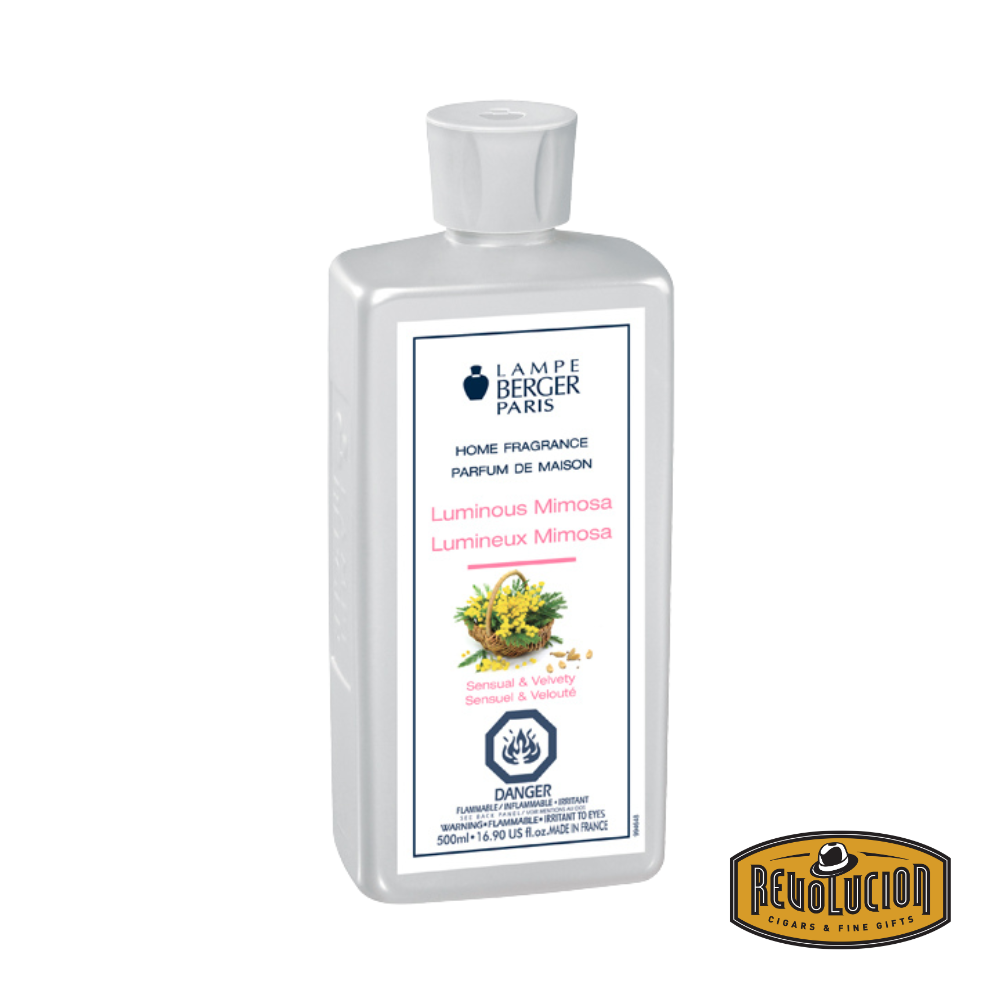 Lampe Berger Refill Luminous Mimosa – A beautifully designed bottle of home fragrance refill featuring the fresh and uplifting scent of mimosa flowers.