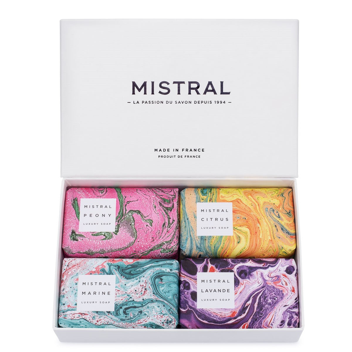 Mistral Luxe Soap Box White -  build your own gift set