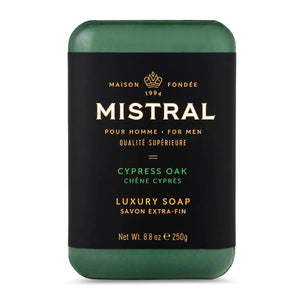 Mistral Men's Hydrating Soap Bar With Glycerine & Grapeseed Oil - 250g