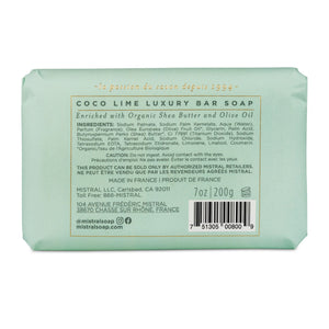 revolucion lifestyle - mens grooming, bath and body products. Mistral Coco Lime Soap Bar 200g
