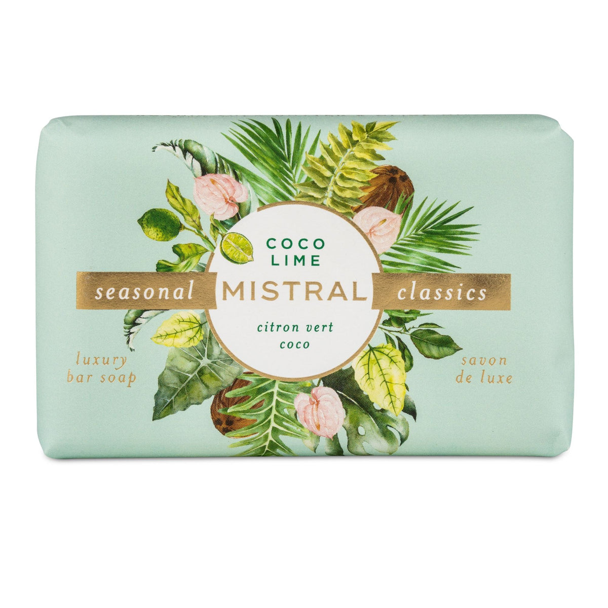 revolucion lifestyle - mens grooming, bath and body products. Mistral Coco Lime Soap Bar 200g