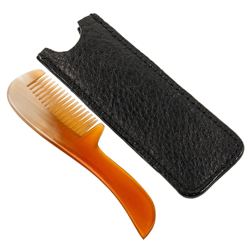 Parker Genuine Ox Horn Mustache Comb