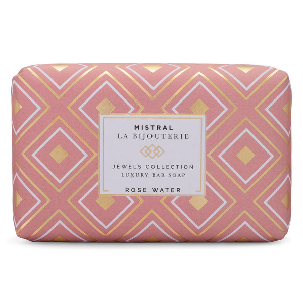 Mistral Jewels Rose Water Soap Bar 200g