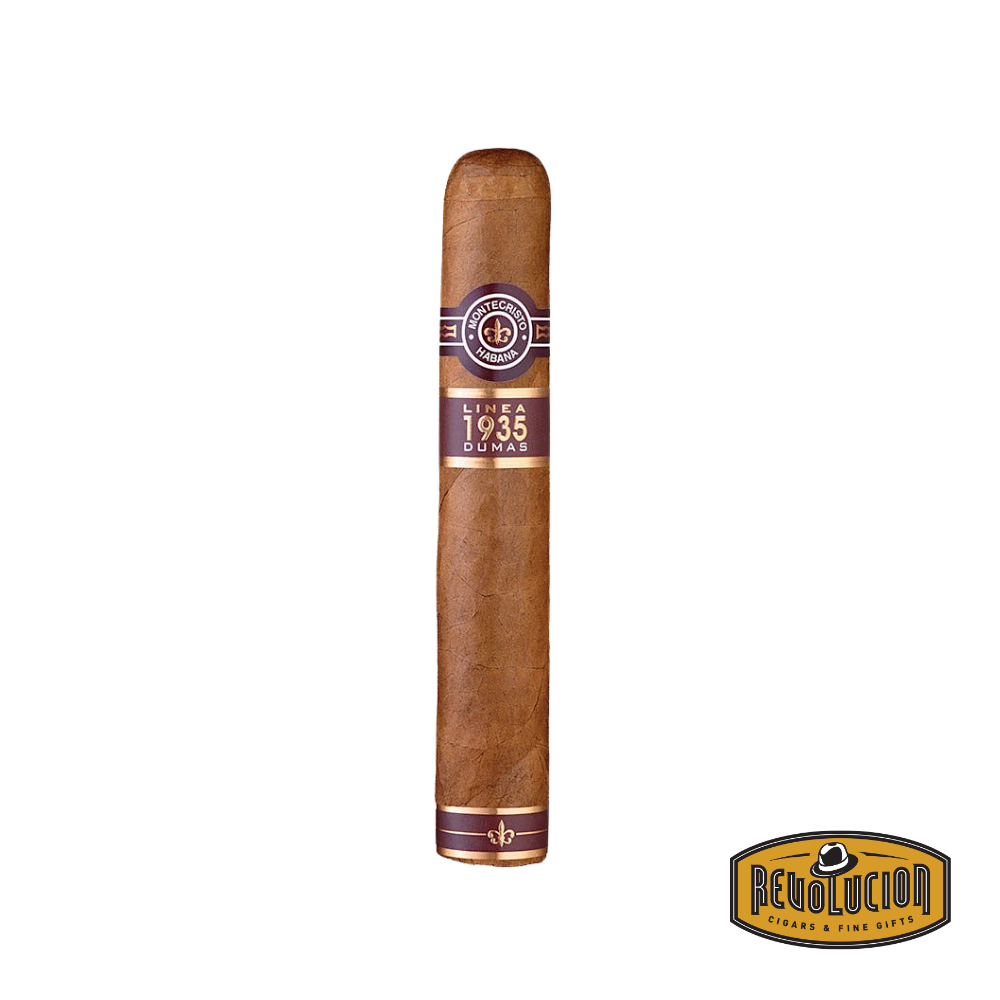 Montecristo Linea 1935 Dumas Robusto Cuban cigar showcasing a medium strength profile with refined construction and premium tobaccos.