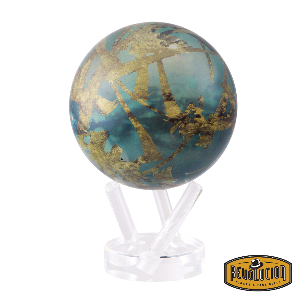 Mova Titan Moon Globe (6") – features the detailed surface of the moon, gently rotating on a sleek base.