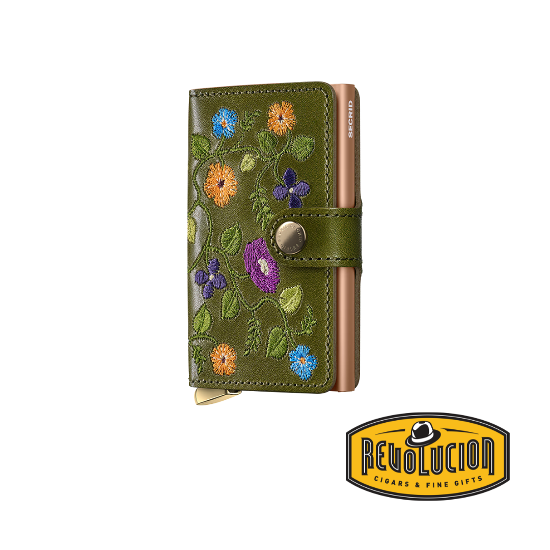 Secrid Miniwallet Floral Premium+ Olive
