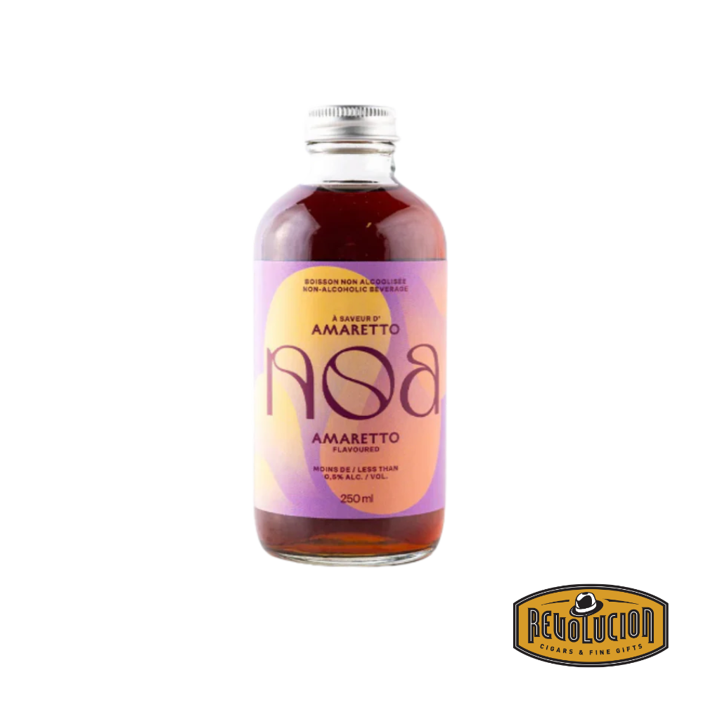 NOA Amaretto Non-Alcoholic 250 ml bottle.